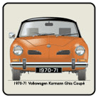 VW Karmann Ghia Coupe 1970-71 Coaster 3